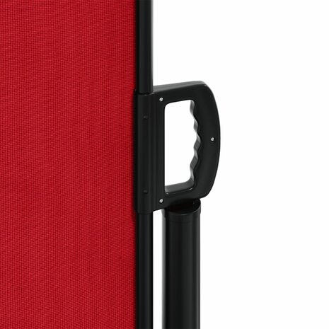 Windscherm uittrekbaar 120x600 cm rood 8