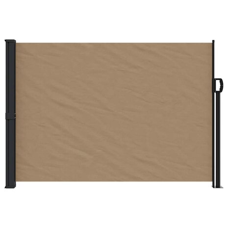 Windscherm uittrekbaar 140x600 cm taupe 3