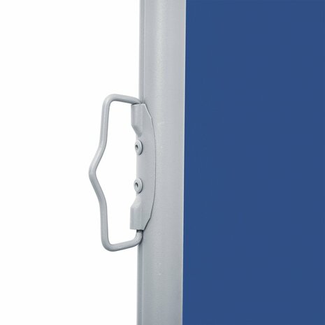 Windscherm uittrekbaar 140x600 cm blauw 5