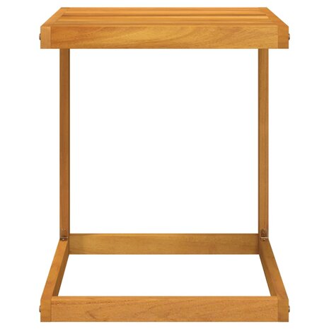 Bijzettafel C-vormig 42x40x50 cm massief acaciahout 4