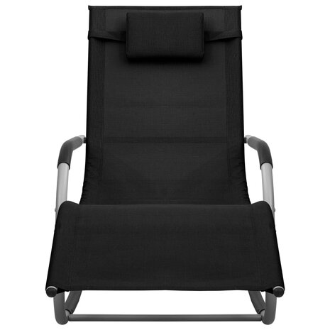 Ligbed textileen zwart en grijs 2