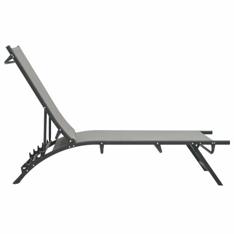 Ligbedden 2 st textileen en staal 3