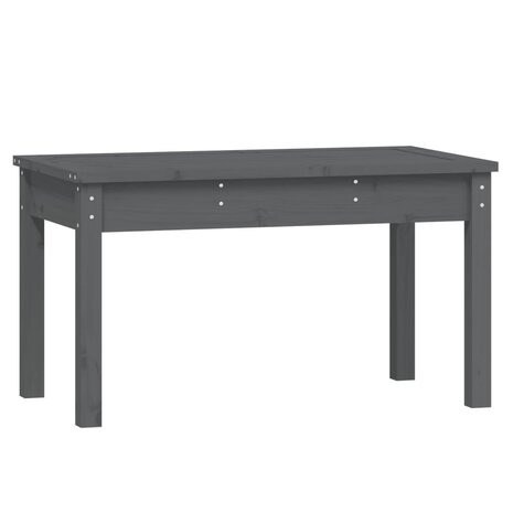 Tuinbank 80x44x45 cm massief grenenhout grijs 2