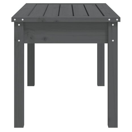 Tuinbank 80x44x45 cm massief grenenhout grijs 5