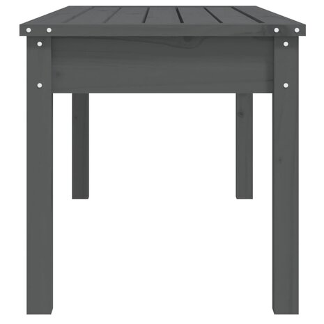 Tuinbank 109x44x45 cm massief grenenhout grijs 5