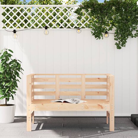 Tuinbankje 111,5x53x71 cm massief grenenhout 3