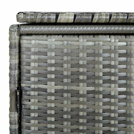 Containerberging dubbel 148x77x111 cm poly rattan antraciet   8