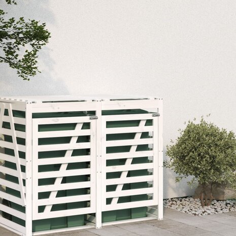 Containerberging verlengstuk massief grenenhout wit 3