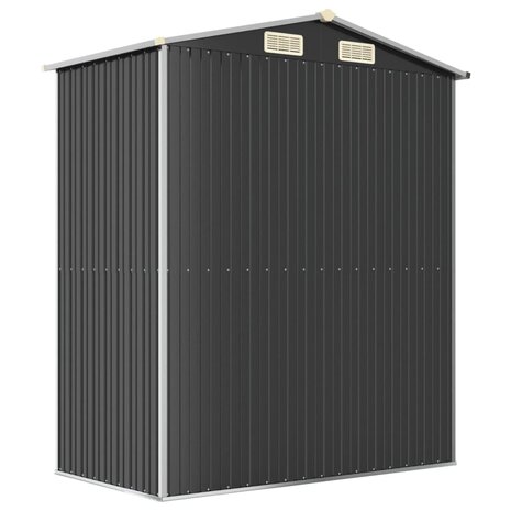 Tuinschuur 192x108x223 cm gegalvaniseerd staal antracietkleurig 5