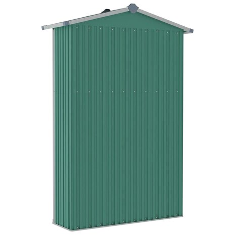 Tuinschuur 116x45x175 cm gegalvaniseerd staal groen 6
