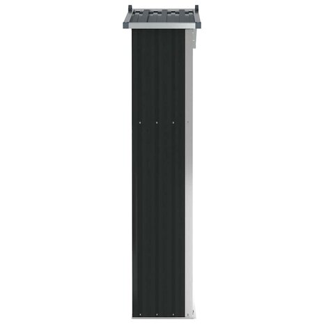 Tuinschuur 116x45x175 cm gegalvaniseerd staal grijs 5