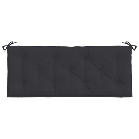 Tuinbankkussen 120x50x7 cm oxford stof zwart 4