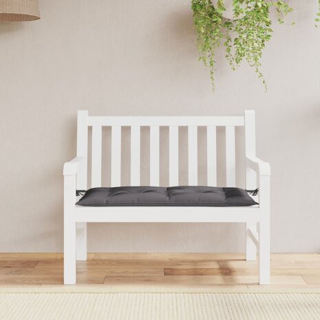 Tuinbankkussen 110x50x7 cm oxford stof antracietkleurig 1