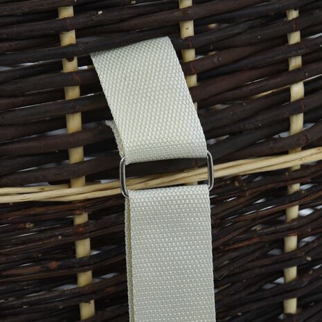 Houtmand met draagriemen 57x51x69 cm natuurlijk wilgenhout 9