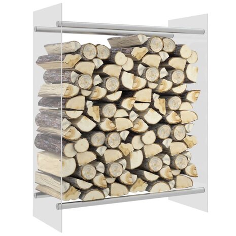 Haardhoutrek 80x35x100 cm gehard glas transparant 1