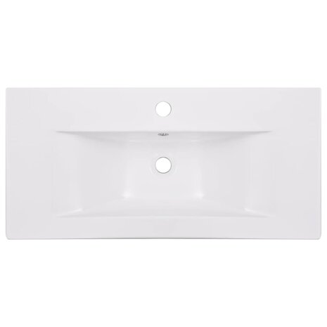Inbouwwastafel 81x39,5x18,5 cm keramiek wit 4