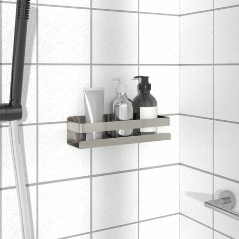 Doucherekje 23x6,5x6 cm geborsteld 304 roestvrij staal 1