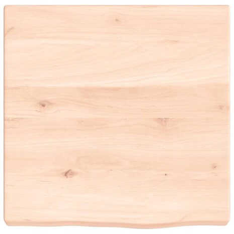 Wastafelblad 40x40x(2-4) cm onbehandeld massief hout 3