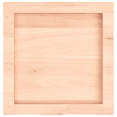 Wastafelblad 40x40x(2-4) cm onbehandeld massief hout 4