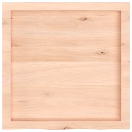 Wastafelblad 60x60x(2-4) cm onbehandeld massief hout 4