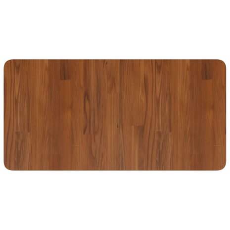 Wastafelblad 80x40x2,5cm behandeld massief hout donkerbruin 2