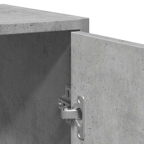 Wastafelkast 60x33x60 cm bewerkt hout betongrijs 9