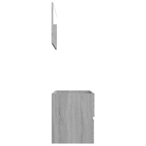 2-delige Badkamermeubelset bewerkt hout grijs sonoma eikenkleur 6