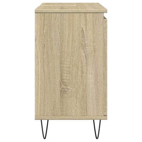 Badkamerkast 58x33x60 cm bewerkt hout sonoma eikenkleurig 5