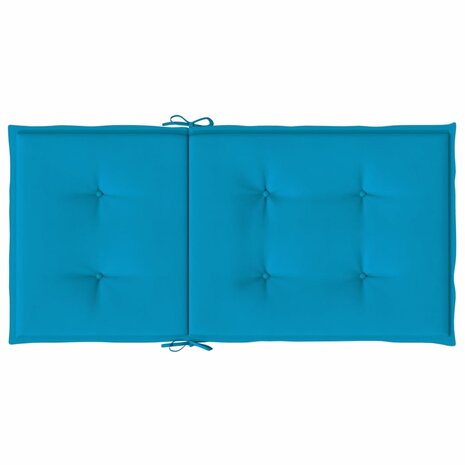 Tuinstoelkussens 6 st 100x50x3 cm oxford stof blauw 7
