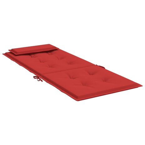 Stoelkussens 2 st hoge rug oxford stof rood 6