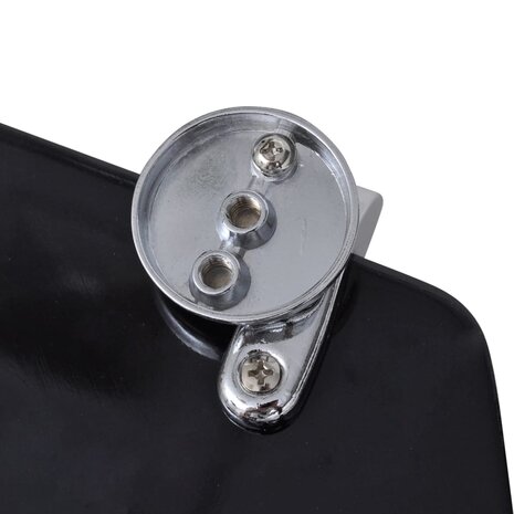 Toiletbril simpel ontwerp MDF zwart 7