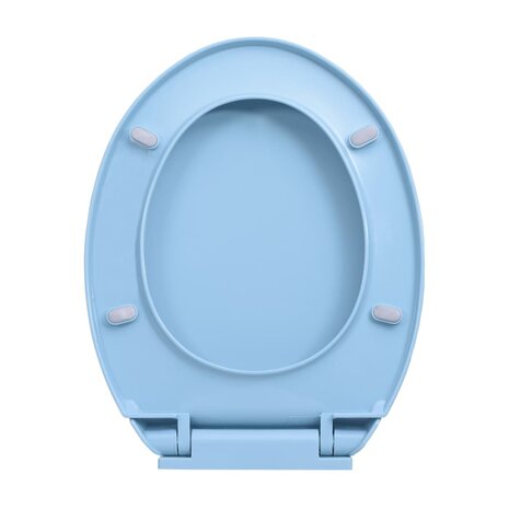 Toiletbril soft-close en quick-release ovaal blauw 7