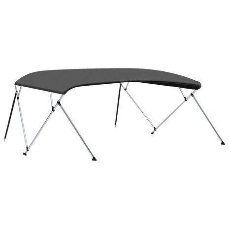 Biminitop 4-boogs 243x(230-244)x137 cm antracietkleurig 5