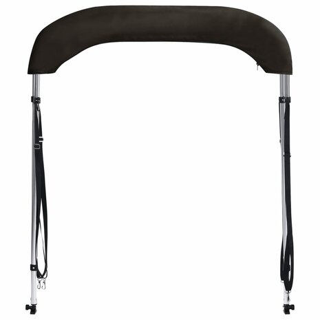 Biminitop 2 bogen 180x130x110 cm zwart 4