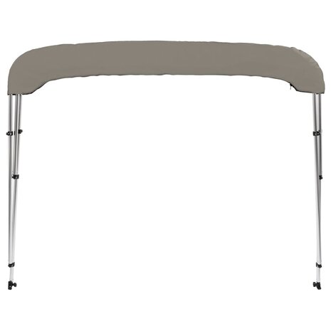 Biminitop 3 bogen 183x140x137 cm grijs 4