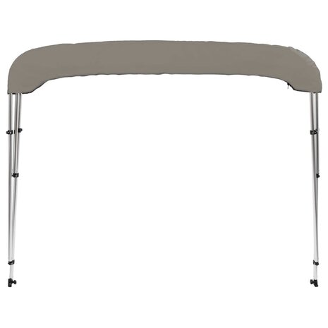 Biminitop 3 bogen 183x196x137 cm grijs 4