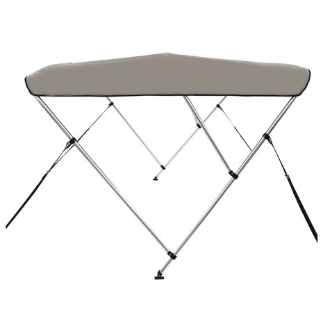 Biminitop 3 bogen 183x196x137 cm grijs 5