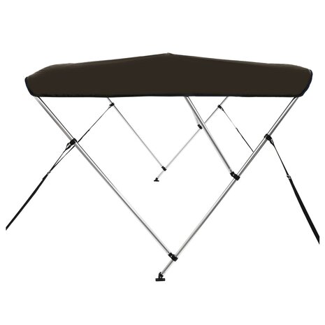 Biminitop 3 bogen 183x140x137 cm zwart 5
