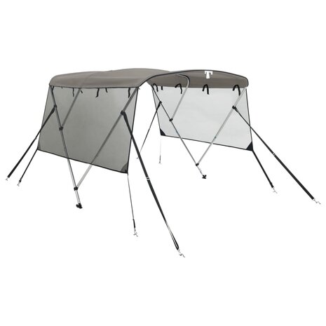 Biminitop 3 bogen met mesh zijwanden 183x(170-182)x137 cm 2