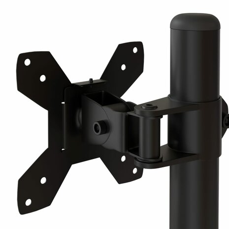 Monitorstandaard dubbel VESA 75/100 mm staal zwart 9