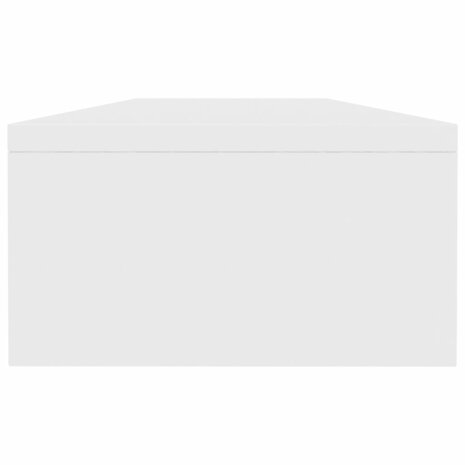 Monitorstandaard 100x24x13 cm bewerkt hout wit 5