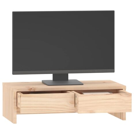Monitorstandaard 50x27x15 cm massief grenenhout 4