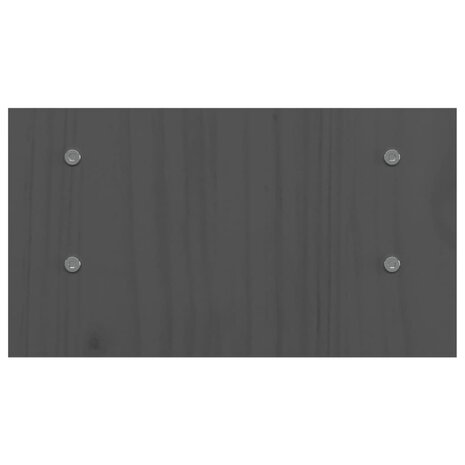 Monitorstandaard 50x27x15 cm massief grenenhout grijs 6