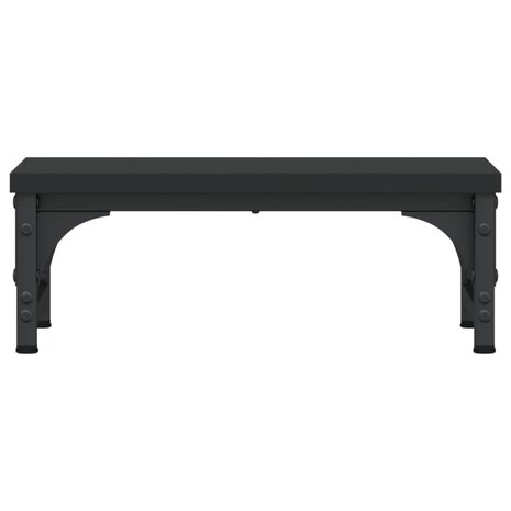 Monitorstandaard 37x23x14 cm bewerkt hout zwart 4