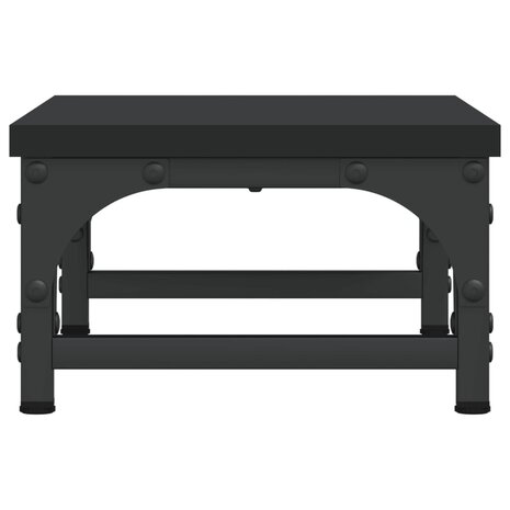 Monitorstandaard 37x23x14 cm bewerkt hout zwart 5
