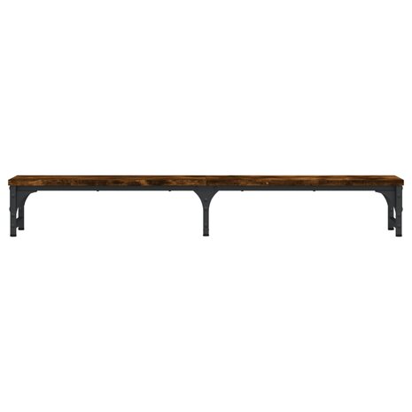 Monitorstandaard 105x23x15,5 cm bewerkt hout gerookt eikenkleur 4