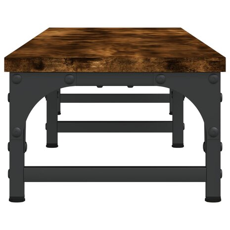 Monitorstandaard 105x23x15,5 cm bewerkt hout gerookt eikenkleur 5