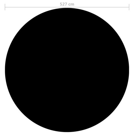 Zwembadhoes 527 cm PE zwart 3