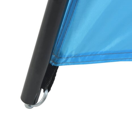 Zwembadtent 590x520x250 cm stof blauw 5