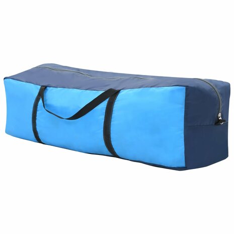 Zwembadtent 590x520x250 cm stof blauw 6